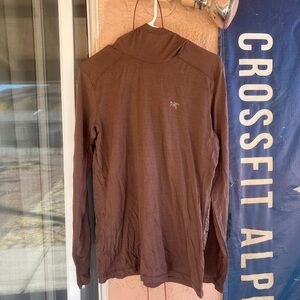 Arc'teryx Ionia Brown merino wool hoody